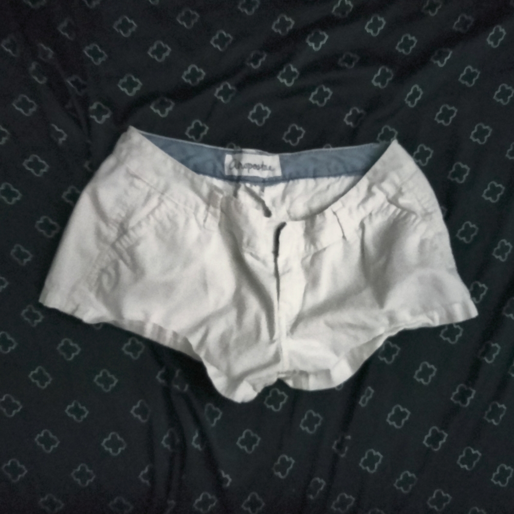 Aeropostale Women's White Cargo Shorts